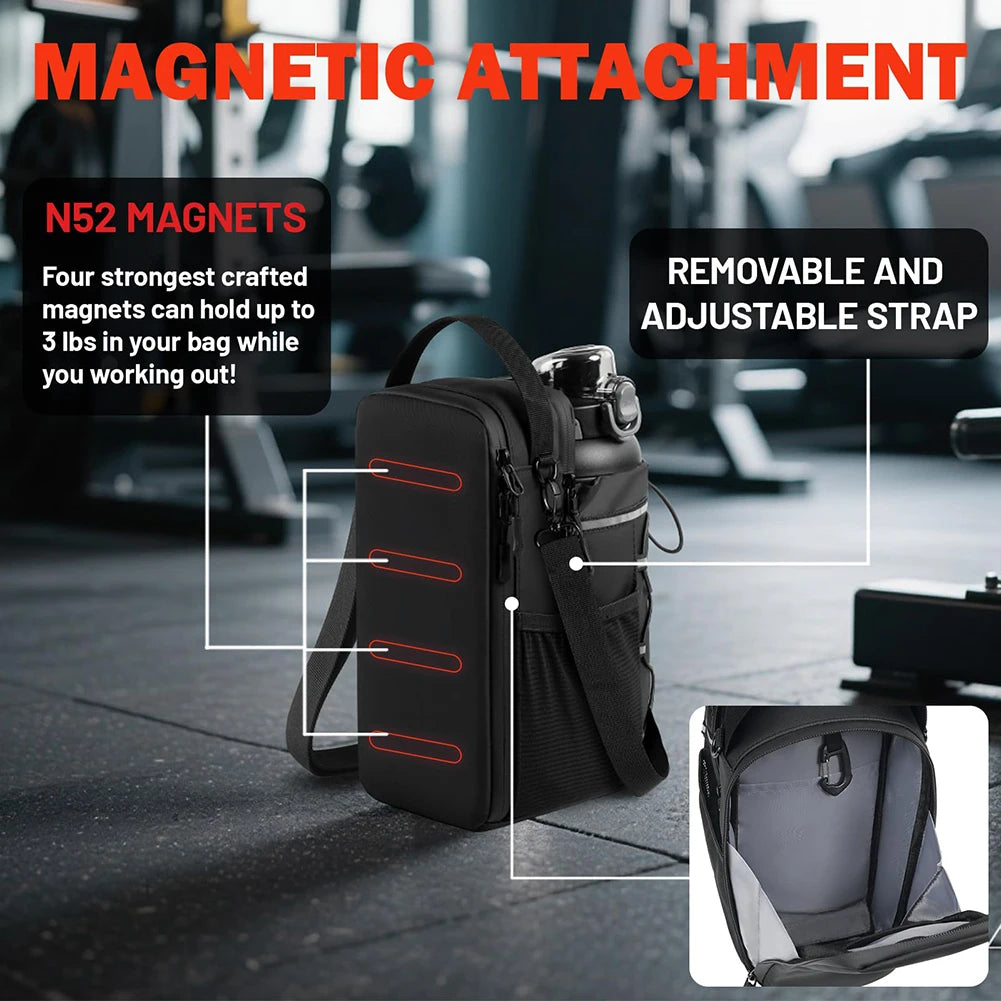 Magnetic Gym Bag - Water Bottle Holder Pouch for Men & Women - FREE SHIPPING