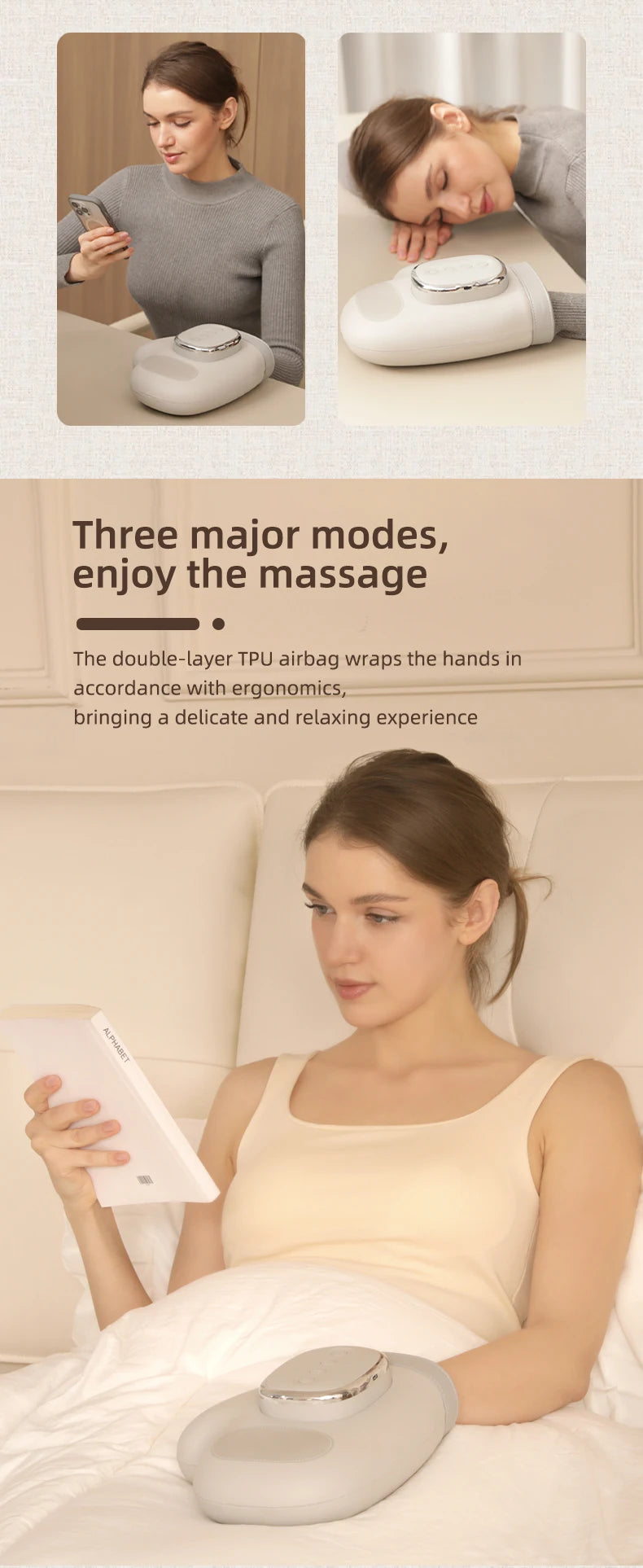 Hand Massager with Airbag Compression Finger Wrist Palm Massage Machine - FREE SHIPPING