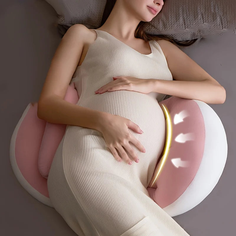 U-Shaped Maternity Pillow for Side Sleepers - Belly & Back Support - FREE SHIPPING