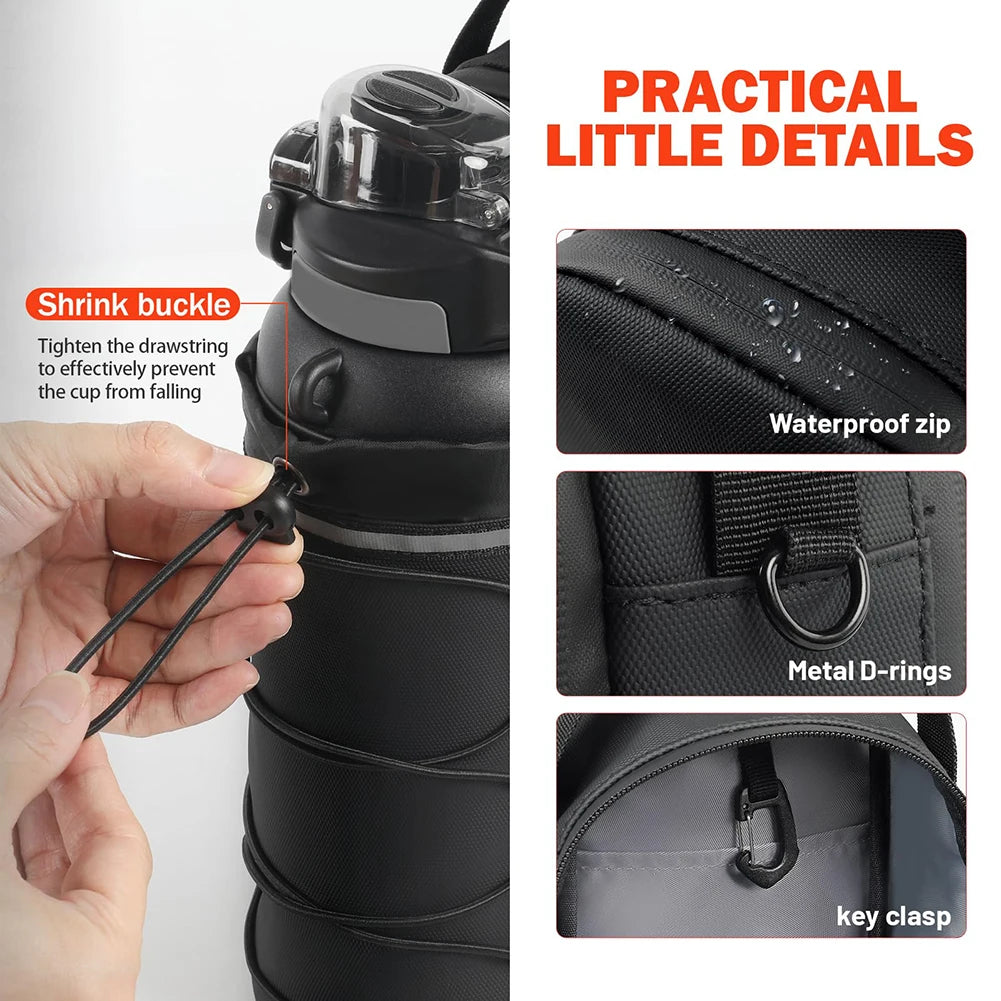 Magnetic Gym Bag - Water Bottle Holder Pouch for Men & Women - FREE SHIPPING