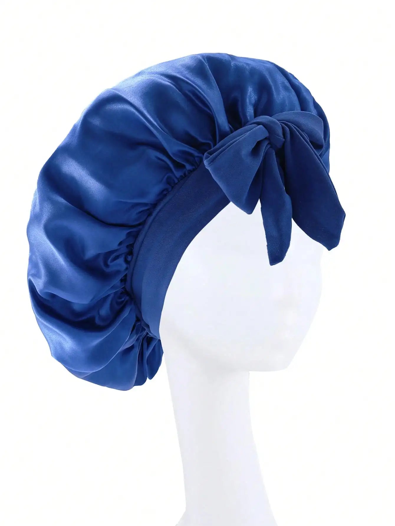 Satin Bonnet Silk Bonnet Adjustable Bonne For Sleeping Hair Bonnet With Tie Band Bonnets For Women Men