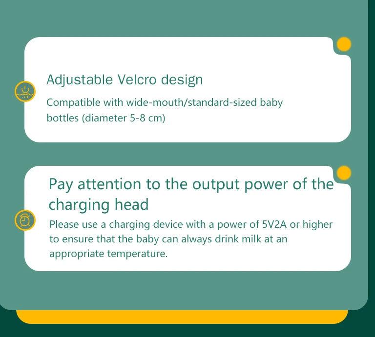 Baby Milk Warmer Baby Nursing Bottle Heater, Portable USB Bottle Warmer for Car, Outdoor Travel Accessories Outdoor Portable