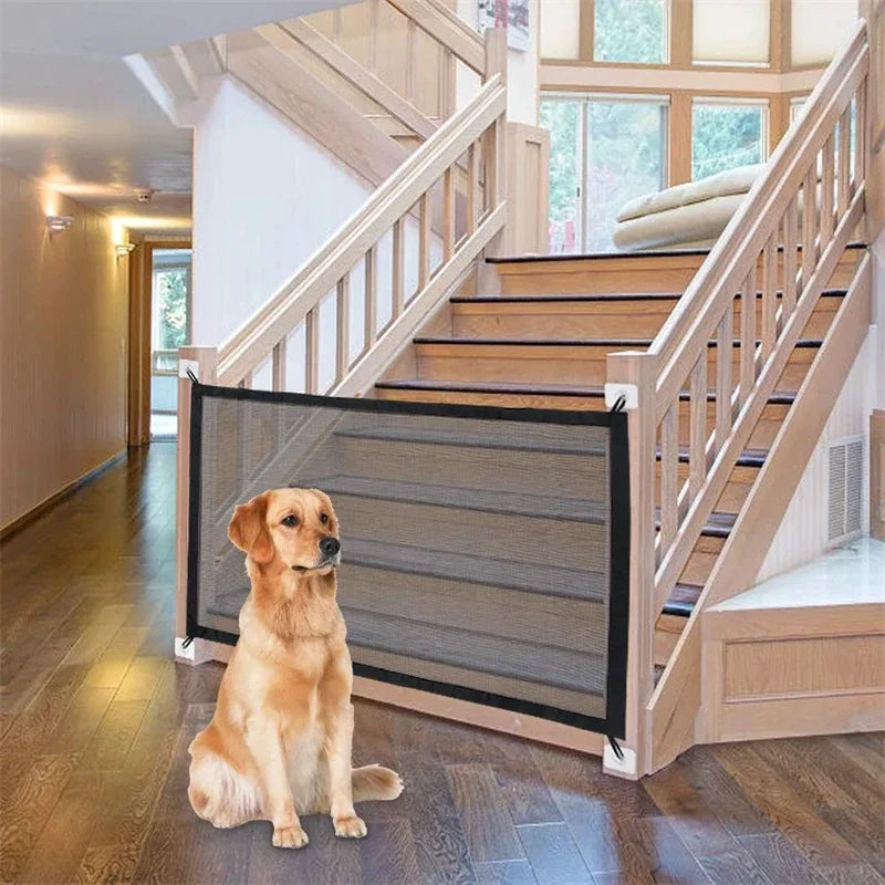 Pet Barrier Fence - Portable Breathable Mesh Gate for Dogs & Babies - FREE SHIPPING